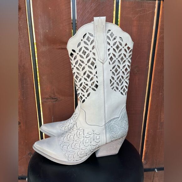 NEW Golo western cowgirl Boot Laser Cut size 10 - Picture 4 of 8